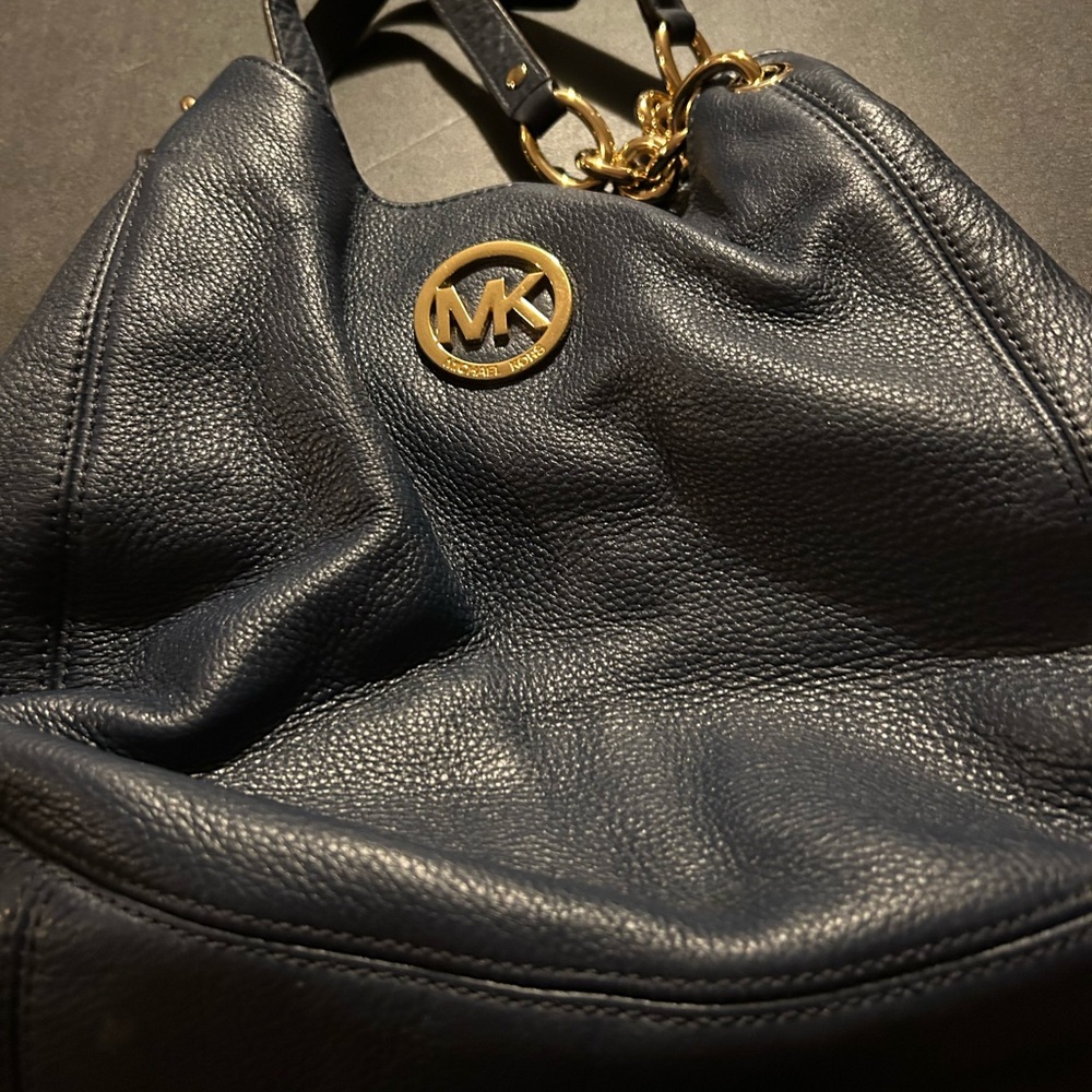 Michael Kors black Shoulder Bag with Gold Accents